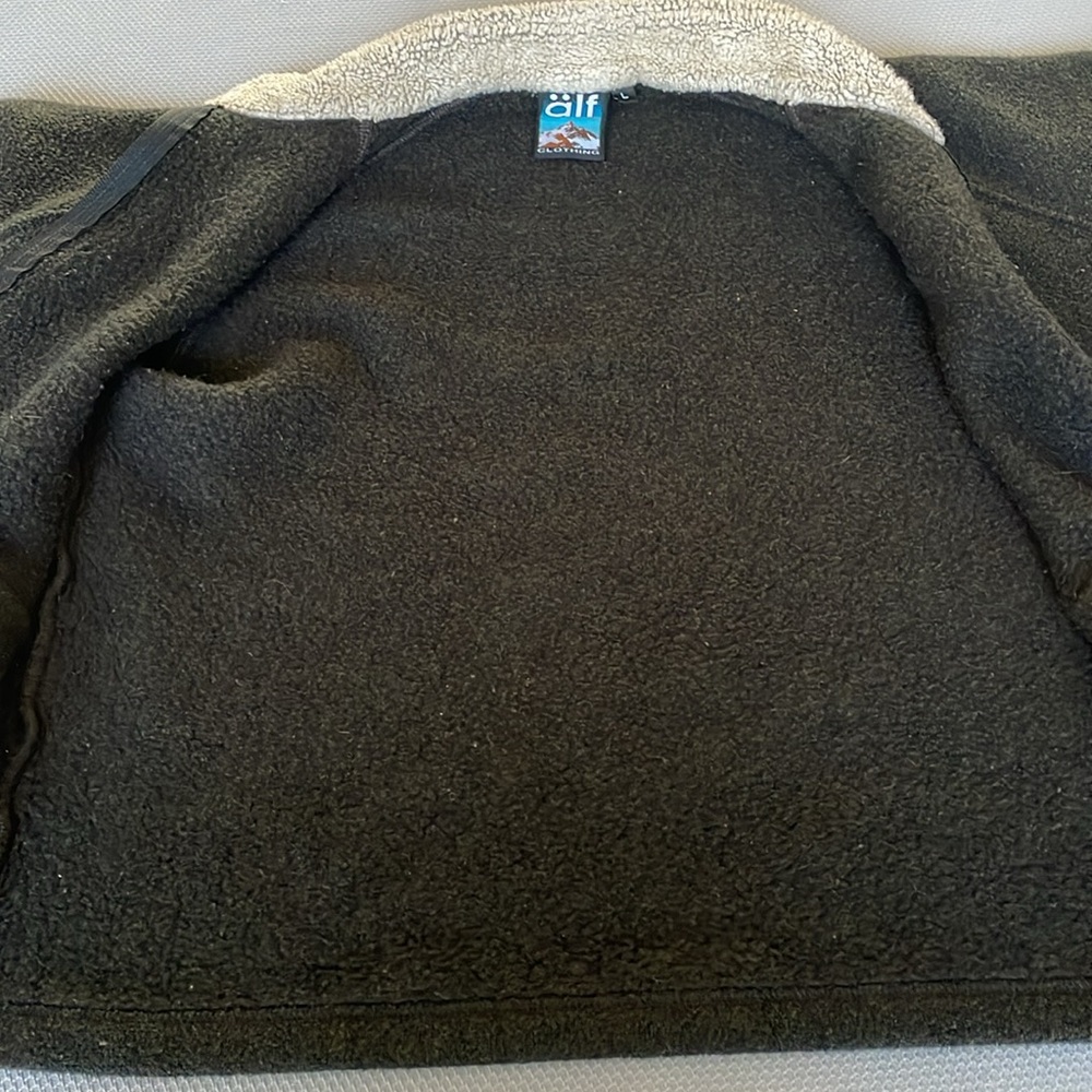 Vintage Alf Kuhl Women’s Alfpaca Sweater Fleece Sherpa Trim Jacket Size Large - Picture 8 of 10